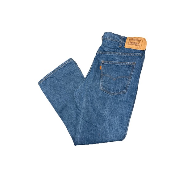 Levis 20517 0217 Orange Tab Jeans 517 Saddleman Vintage Made In USA 36X29 Read